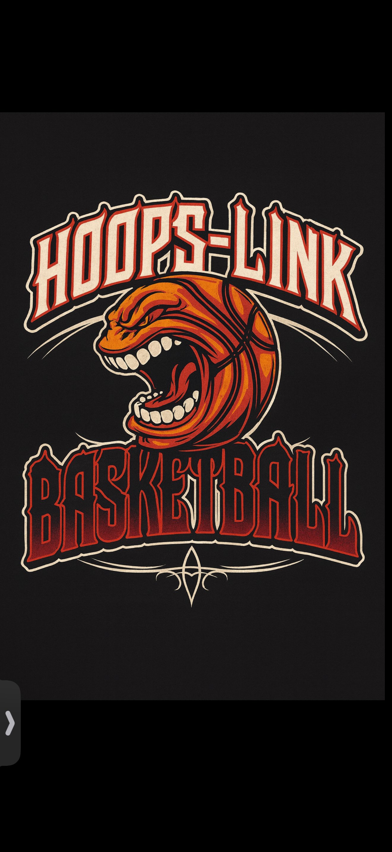 Hoops Link Basketball design, originally created by Kaine's father