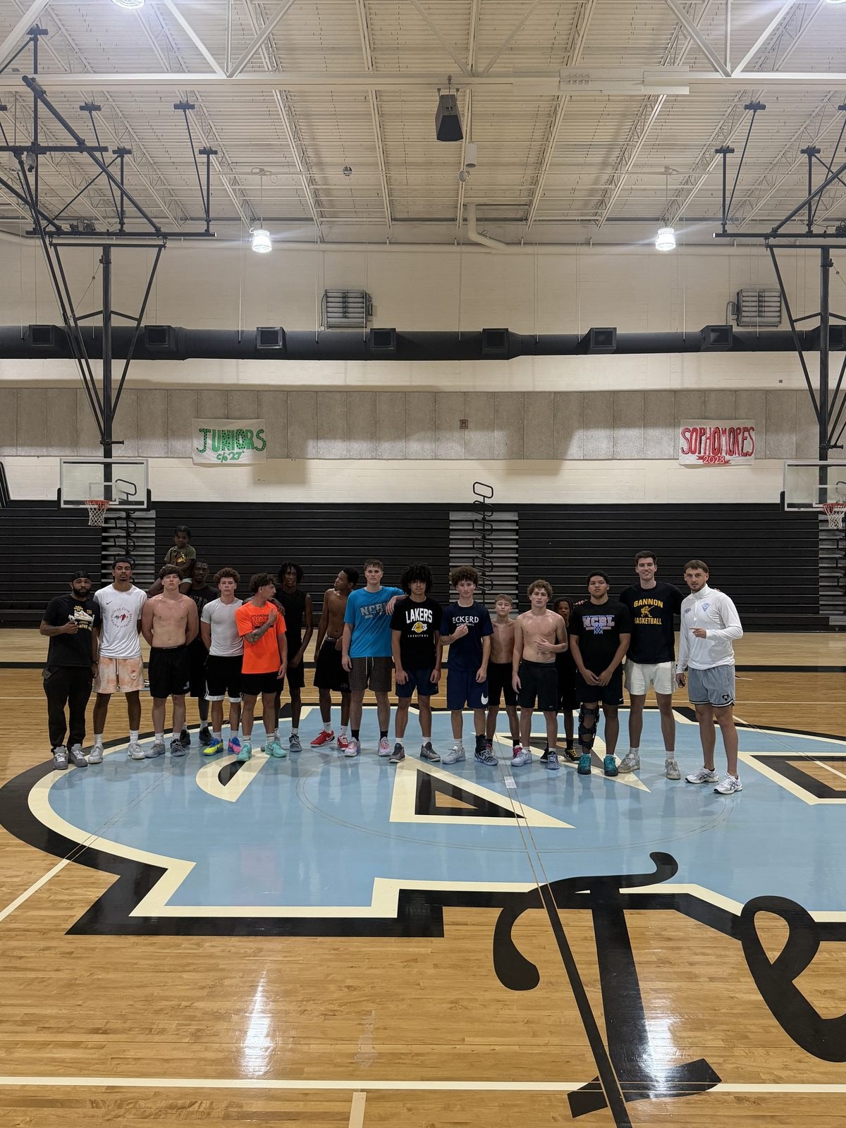 Hoops Link group training session at Nature Coast Technical High School in Brooksville, Florida, with Gannon assistant coach Tommy Sala in attendance