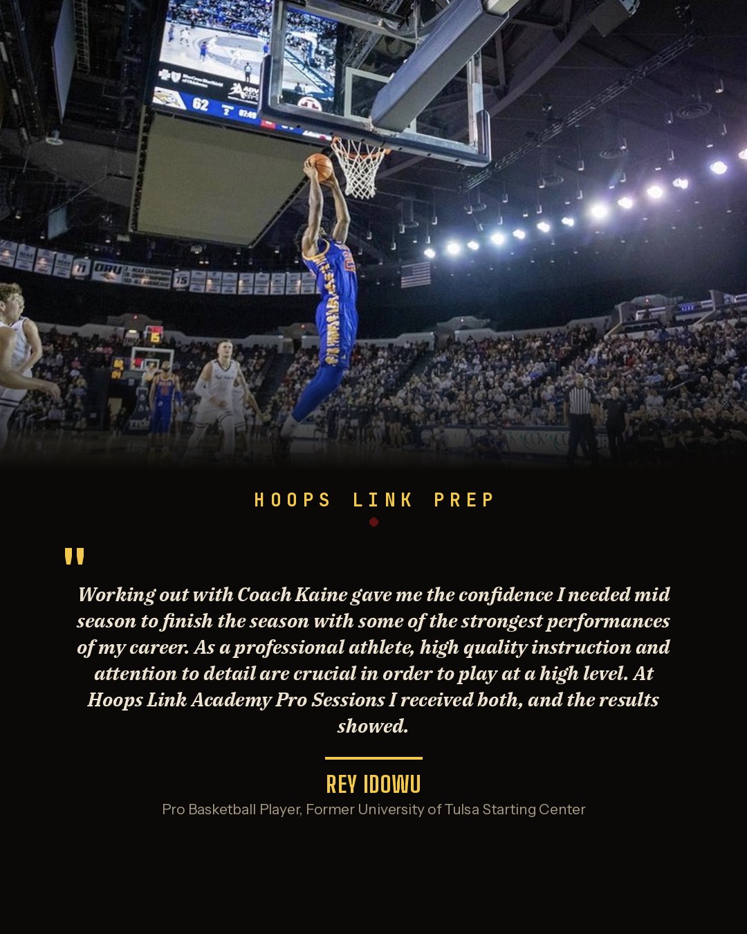 Rey Idowu testimonial